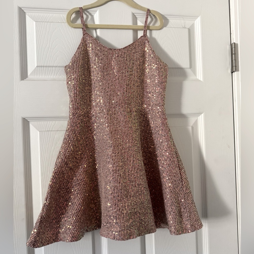 Sequin Skater Dress